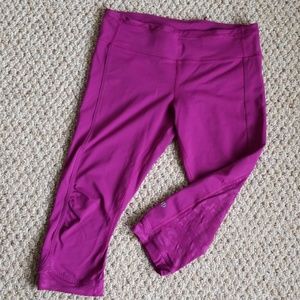 Lululemon run for days crop, regal plum